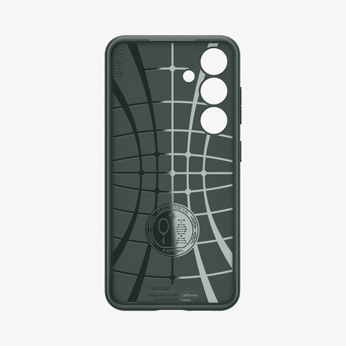 ACS07287 - Galaxy S24 Ultra Case Liquid Air in Matte Black showing the back